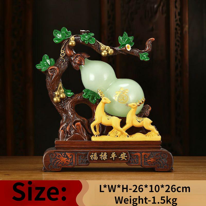 

Глазурь в китайском стиле фэншуй, приносящая удачу и безопасность, тыквенные украшения, пятнистый олень, гостиная, винный шкаф, украшение для фойе