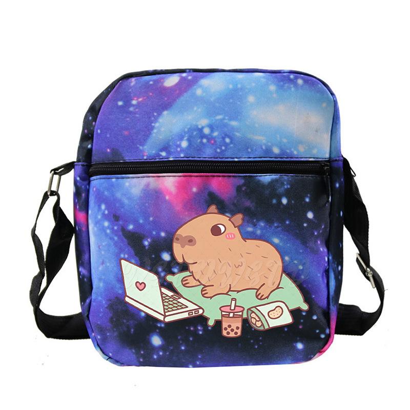 Fashion Versatile Children'S Portable Shoulder Bag Printed Trend Multifunctional Oblique Span Bag