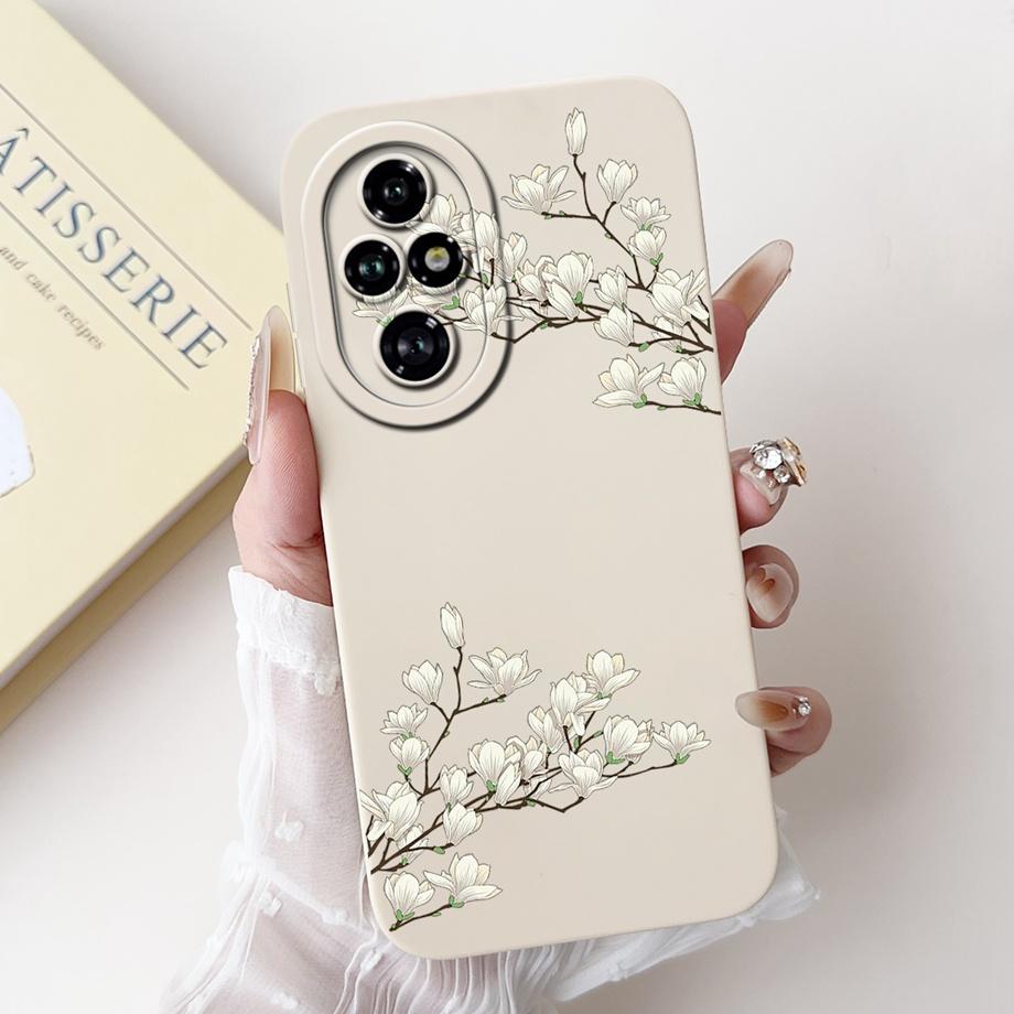 Für Honor 200 Pro 200 Lite Honor200 Hülle Abdeckung Weiches Silikon TPU Blume Schmetterling Girly Mode Malerei Honor 200Lite 200Pro