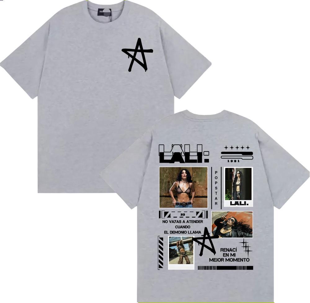 

Singer Lali Esposito Asesina Album Tour 2025 Graphic T-shirt Men Women Clothing Fashion Vintage T Shirts Comfort Cotton T Shirt 2XL