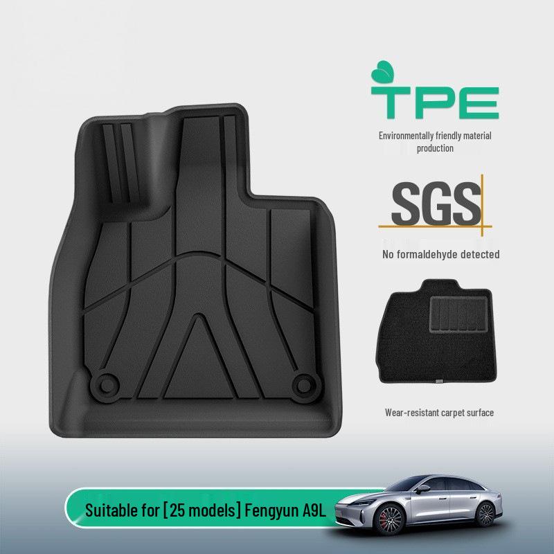 Custom TPE Floor Mats & Trunk Liner for Chery Fengyun A9L (Set of 25)