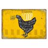 Antique Country Barnyard Rooster Chicken Metal Sign Retro Farm Wall Art For Farmhouse Kitchen Barn Cafe Wall Decoration