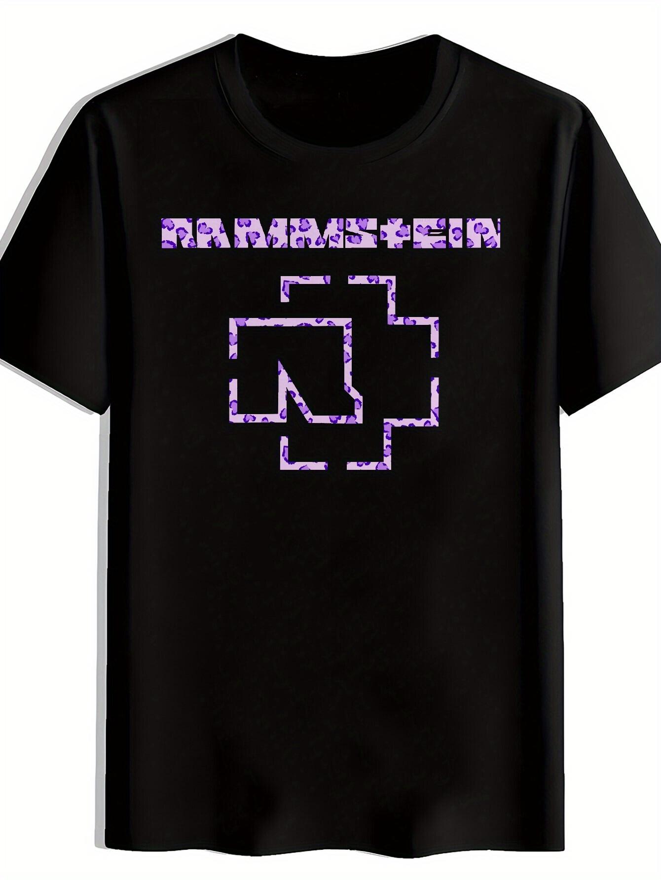 Retro Rock Band Graphic T-shirt -  Ramstein  &  Slipknot  Design M