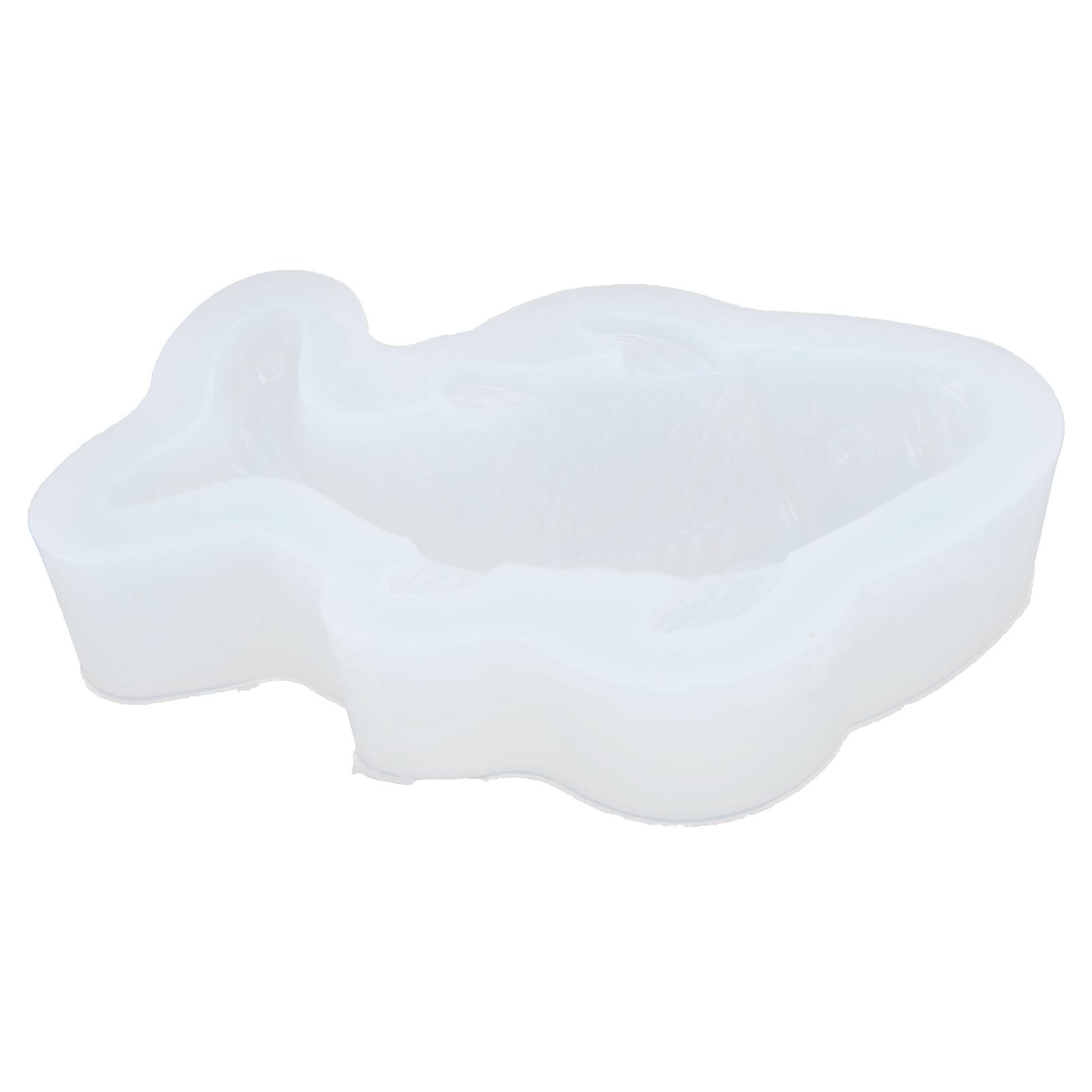 

Fish Silicone Mold White DIY Fondant Cake Chocolate Ice Cream Soap Making Accessories