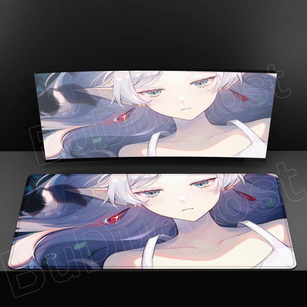 Exquisite Wallpaper Anime Sousou No Frieren Mouse Pad XXL HD Printing Mousepad Hot Large Game Non-slip Rubber MousePad Table Mat