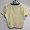 New Balance W Track Crop Ringer Short Sleeve Tee nbnef2W112 Light yelloW