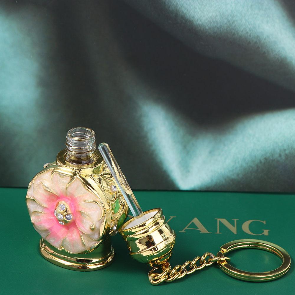 Bottle Pendant Keychain Perfume Bottle Empty Cosmetics Container Essential Oil Dropper Bottle
