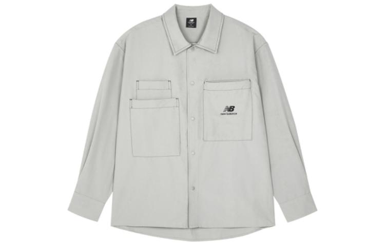 New Balance Jackets Men s Gray Lapel Moderate Workwear AMJ23303-NTP M