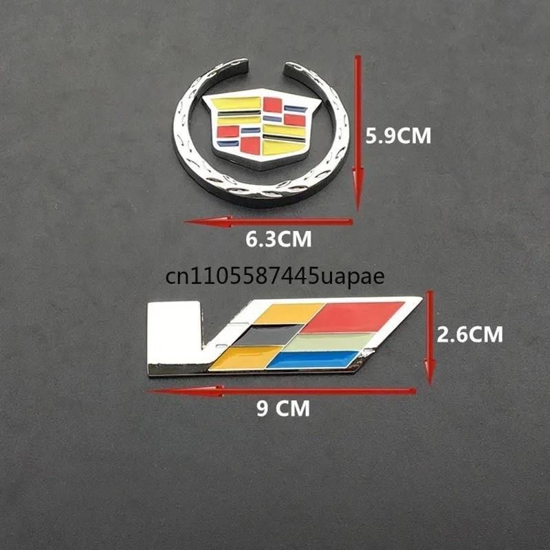 Adesivo Metallo per Auto Emblema Distintivo Anteriore Posteriore Laterale per Logo Cadillac Escalade CTS ATS SRX XTS XT5 STS CT5 CT6 BLS XLR Accessori