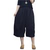 Modische Damen-Hose aus Baumwolle und Leinen, Lockerer Schnitt, Elastischer Bund, Lässig, , Vielseitige Weiter Hosen