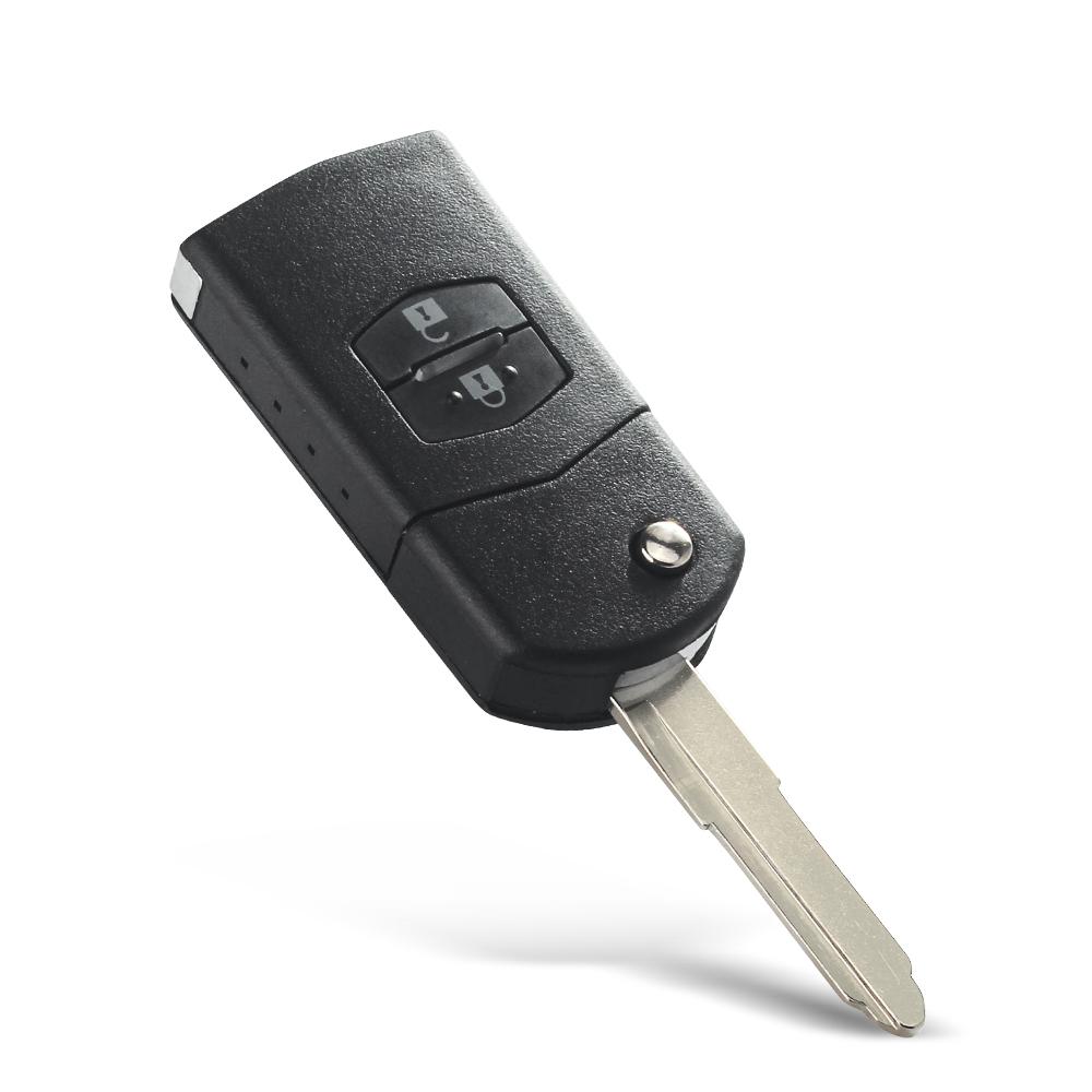 KEYYOU 2/3/4 Tlačítka Pouzdro na dálkový ovladač Klíčenka Skořepina Sklopné Sklápěcí Pro Mazda 2 3 5 6 M6 MX5 CX5 CX7 CX9 RX8 2011-2015