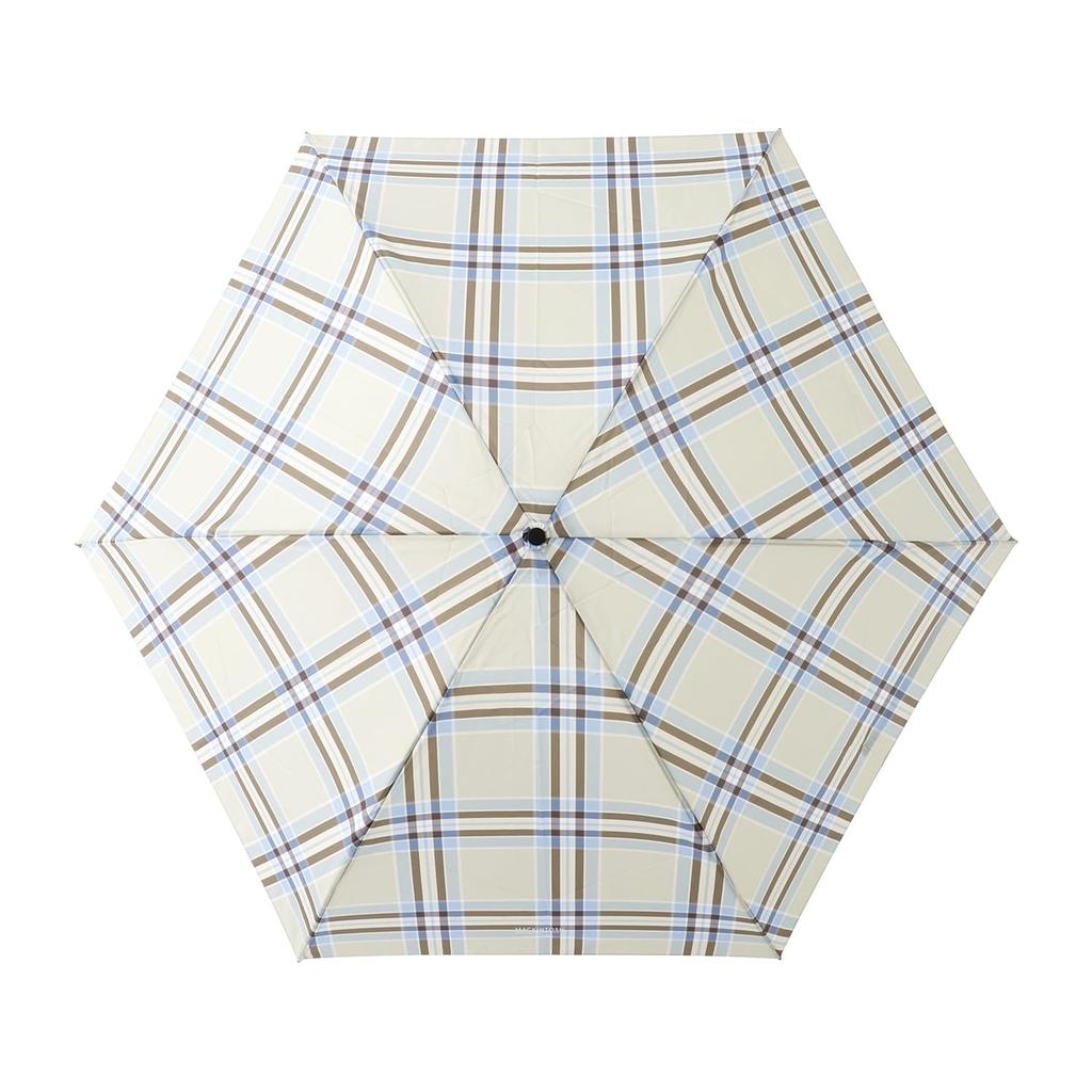 Moonbat Rain Folding Ultra UV Beige [Mackintosh Philosophy] Umbrella, Umbrella, Lightweight, Yarn-dyed Check, 21-431-11139-02,