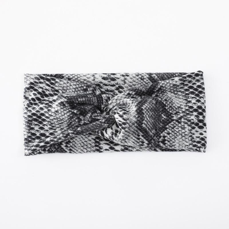 Kadınlar ve Kızlar için Bantlar Geniş Esnek Boho Afrika Türban Headwrap Düğümlü Leopar Kafa Bantları Yoga Sweartband Moda Saç Aksesuarları