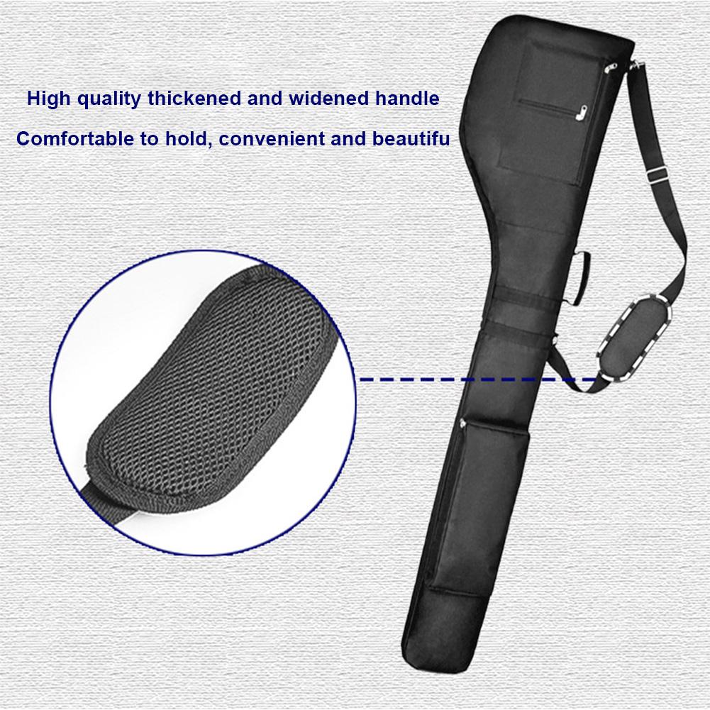 Golf Sunday Bag Foldable Golf Carry Bag Waterproof Golf Club Travel Bag Golf Travel Case for 8-10 Golf Clubs