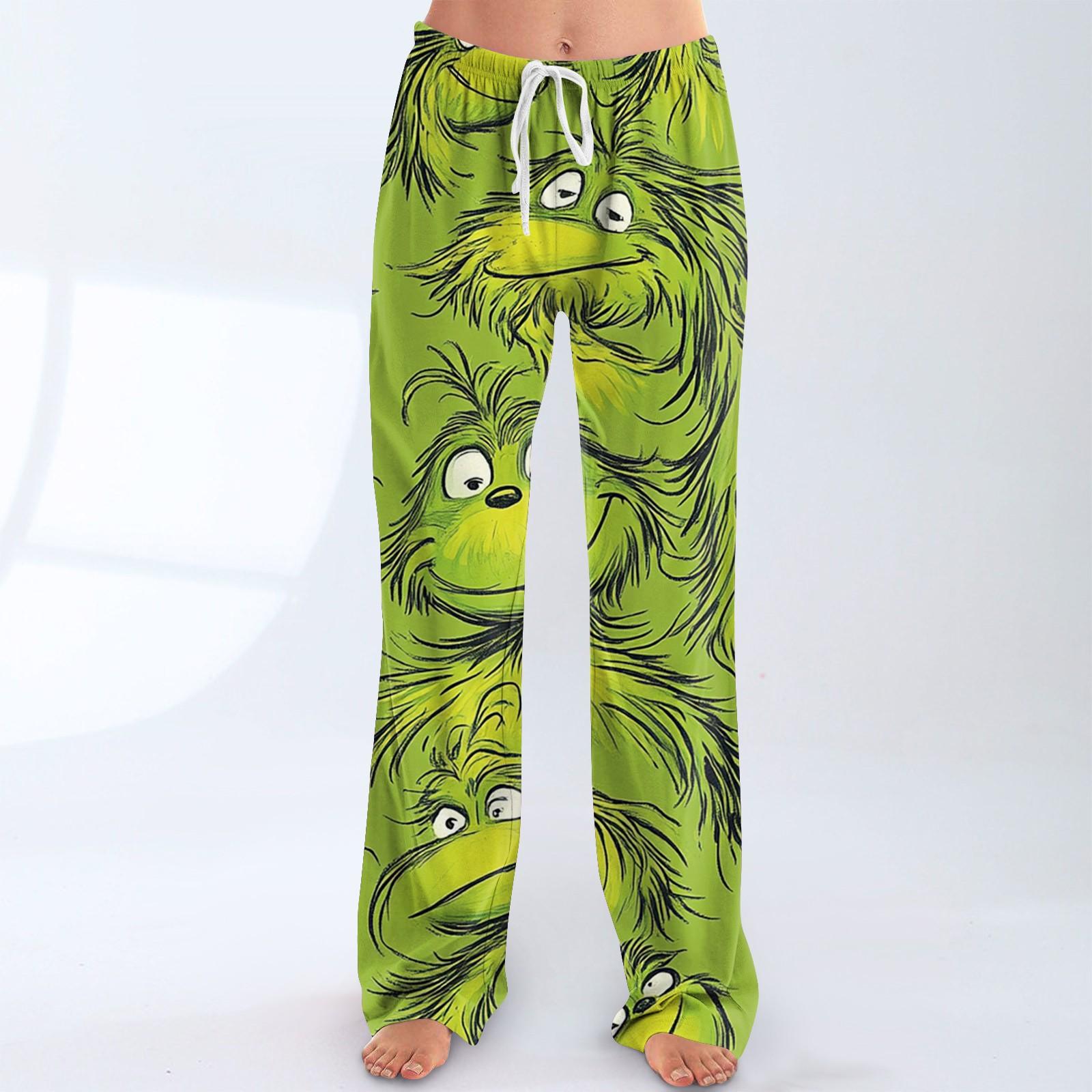 

Женские пижамные штаны, одежда для сна, повседневные брюки с эластичной резинкой на талии, удобные прямые свободные брюки для йоги XXXL