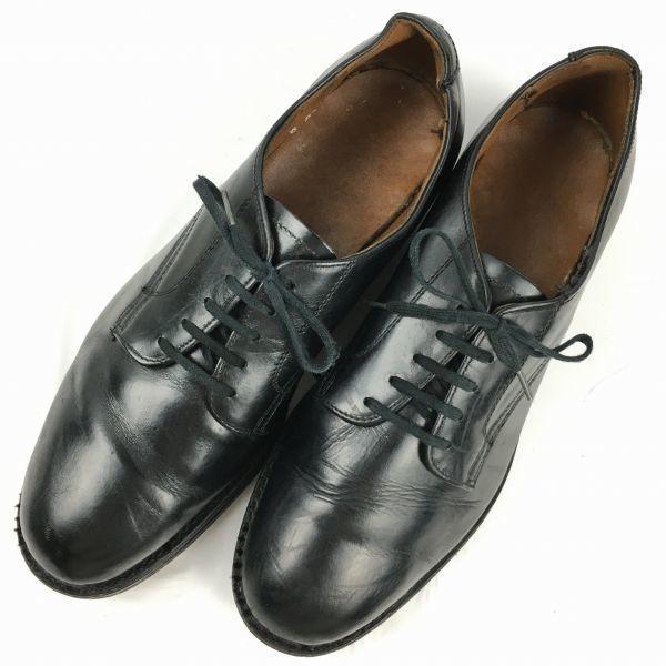 1950s Vintage 1952 Canada-Made Felt Tongue Service Shoes Plain Toe 5-Eyelet Size 26.027.0 Vintage(USED)