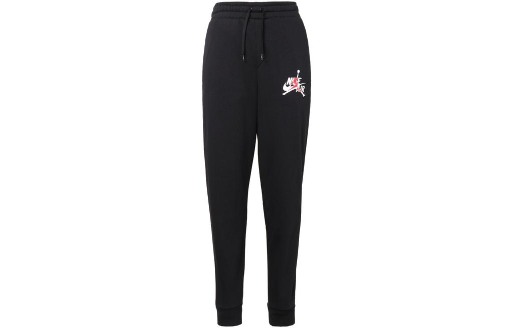 Jordan Knitted Sweatpants Men's Black Thickened Cuffed Pants DH9503-010