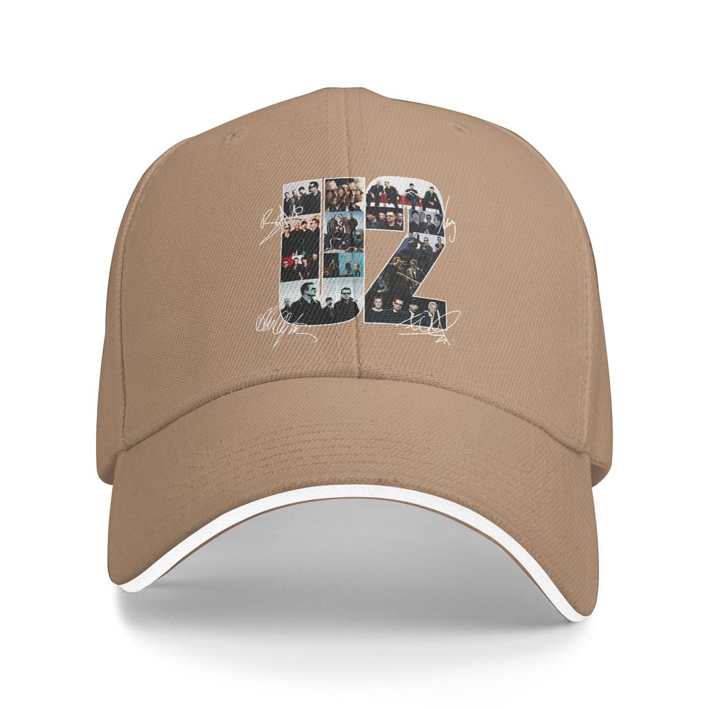 U2 Rock Band Signatures Baseball Cap  Casual Couple Women Trucker Hat Sun Visor Print Outdoor Sport Baseball Caps