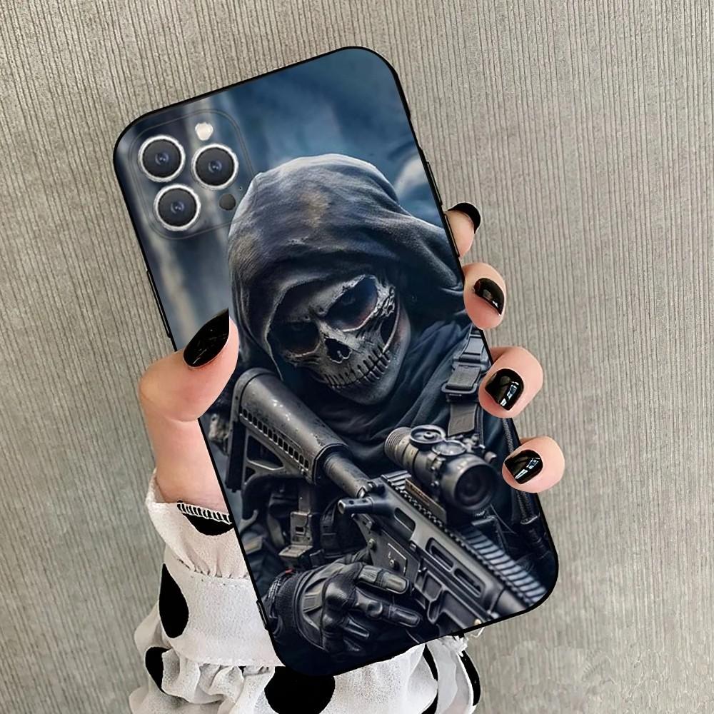 Army Special Forces Phone Case For iPhone 15,14,13,12,11,Plus,Pro Max,XS,X,XR,SE,Mini,8,7 Soft Silicone Black Cover