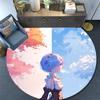ReZero Round Area Rug,Carpet Rug for Living Room Bedroom Sofa Playroom Decor,Non-slip Floor Mat