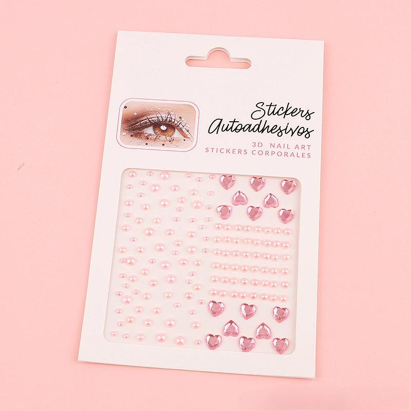 Diamond Eyebrow Tattoo Sticker Glitter Eyeliner Eyebrow Makeup Face Eyes Temporary Tattoo Rock Rhinestone 3D Eyeliner Stickers