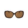 UniSex Braune Rechteckige Sonnenbrille Darilynn P S