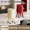 Trash Can Household Large Large Capacity Living Room Bedroom High Foot No Bend Belt Cover with Wheel Plastic Trash Can