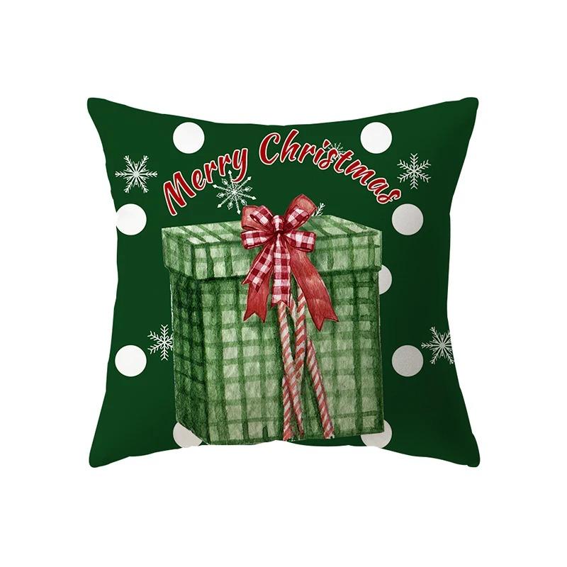 Christmas Themed Pillowcases Car Accessories Office Santa Claus Living Room Sofa Home Pillowcases