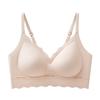 Jelly glue seamless breathable sports thin without steel ring bra gather and close the breasts