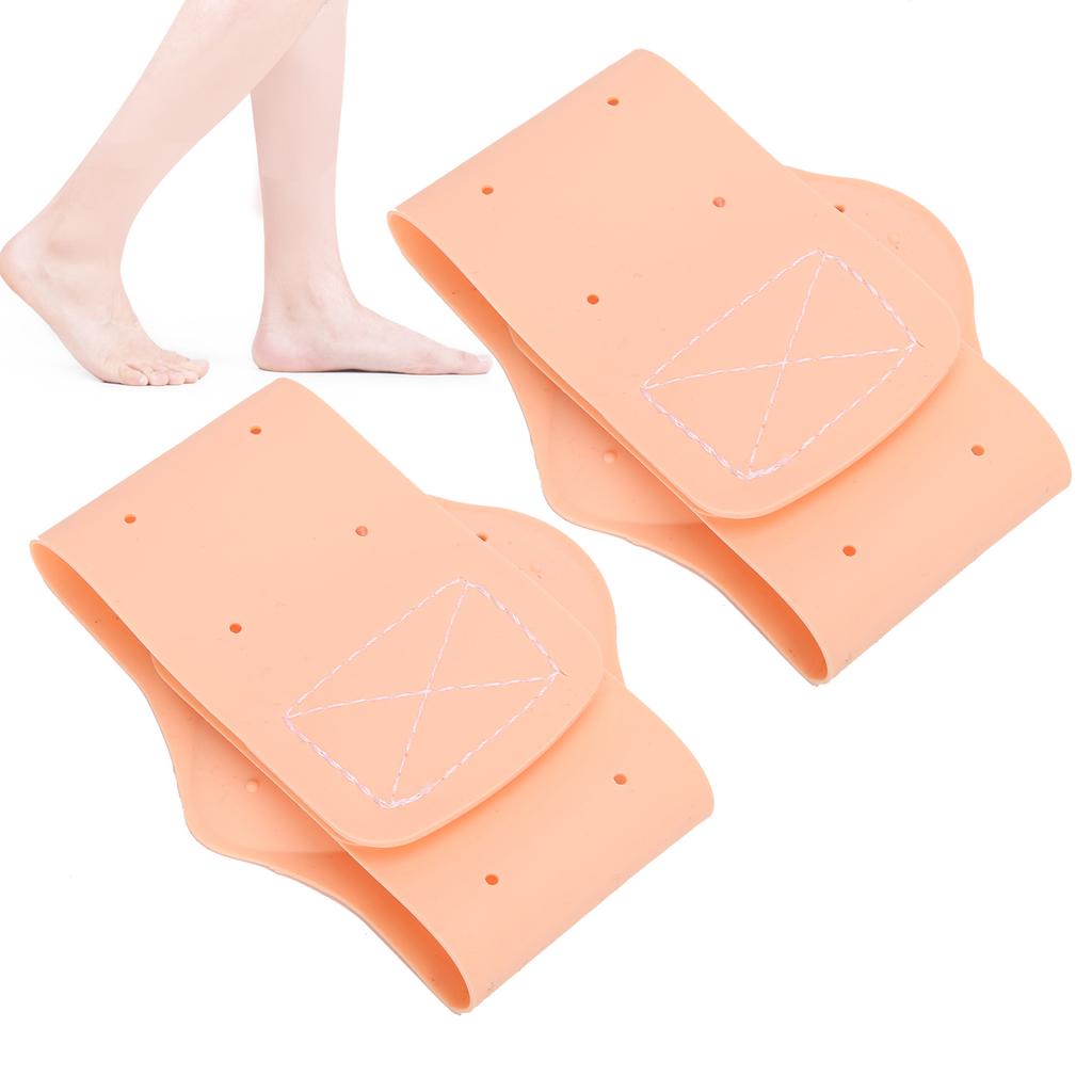 2Pcs Shoe Insole Arch Support Pad Silicone Flatfoot Corrector for Plantar FasciitisSkin Color