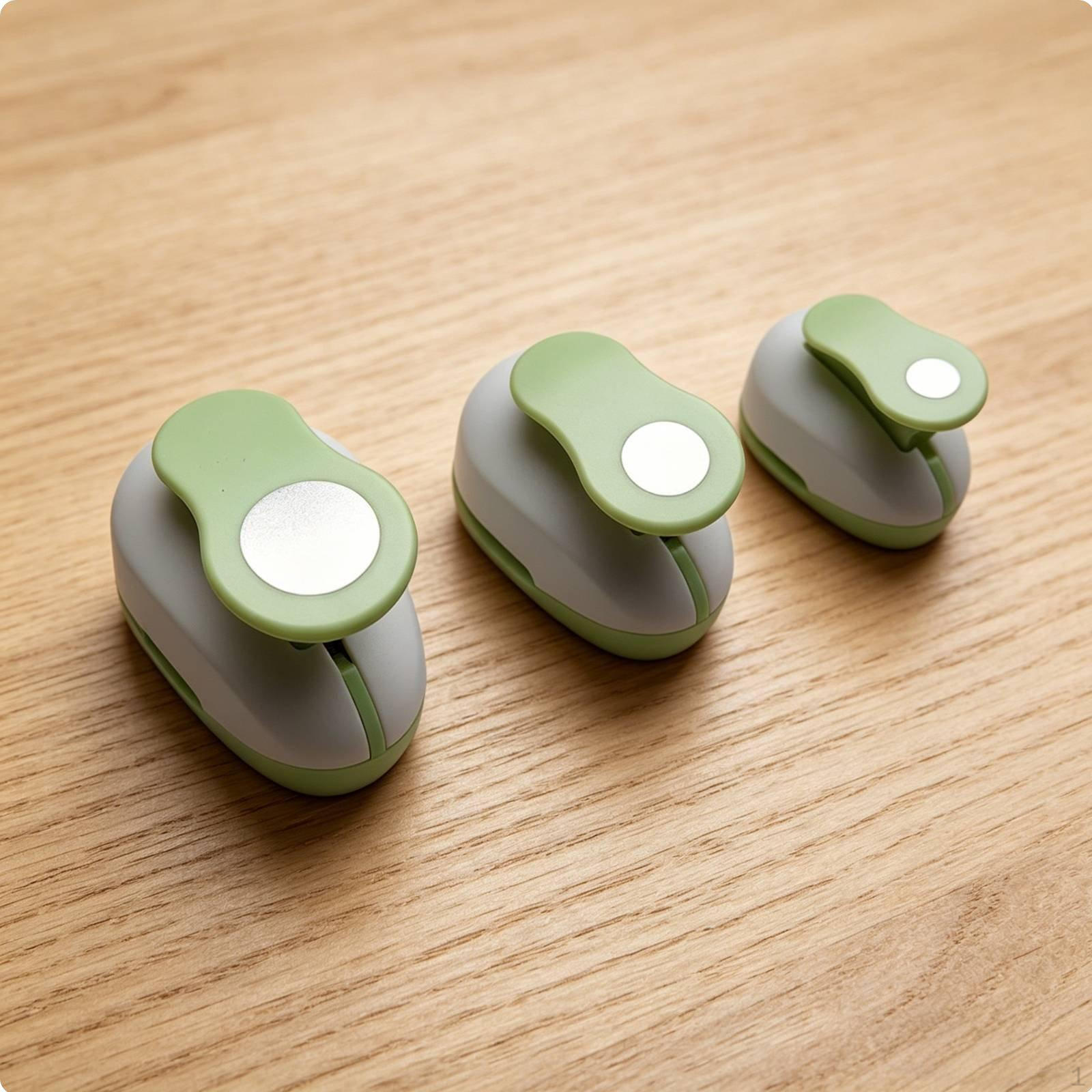 Circle Punch Set DIY Crafting Round Shape to Use Hole Puncher for Scrapbookers,