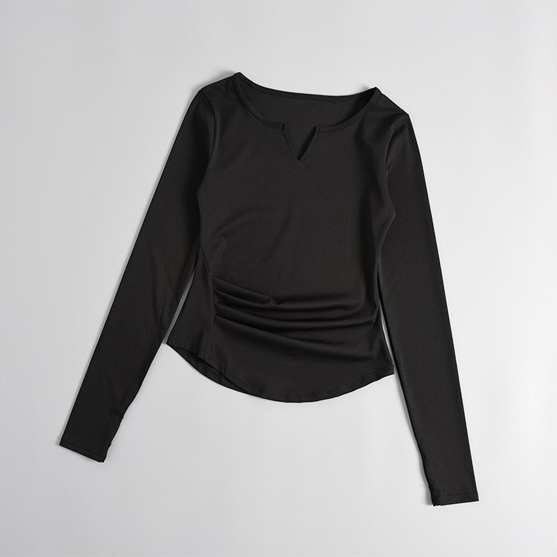 Slim Fit Long Sleeve Quick-Dry Breathable T-Shirt for Running & Yoga