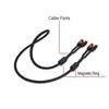 Cable Pants,Speaker Wire Pants, Speaker Pants (12mm- 2X 5.5mm, 8-Pack, Black) Dressing Up Or Protecting Your Cable Wires
