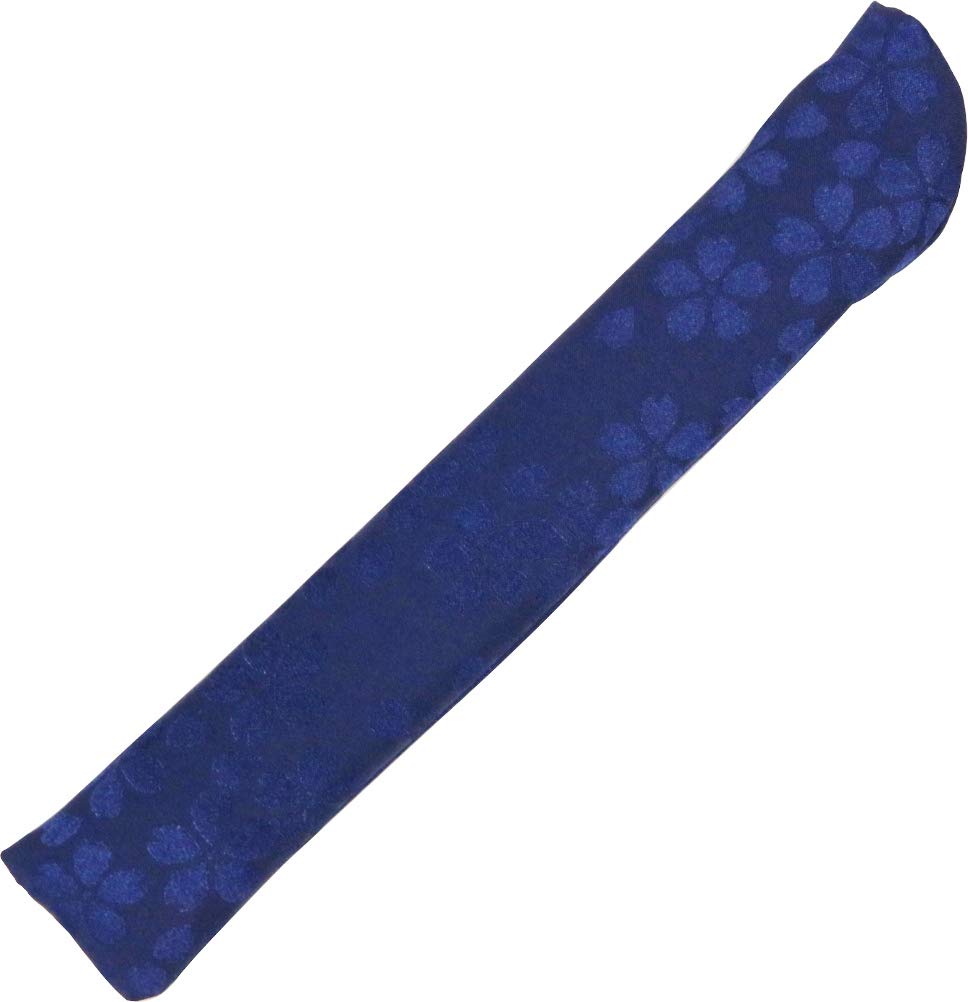 

Matsumi Kogeisha fan cherry blossom navy Japanese-made case, jacquard, pattern, blue, 23.5cm