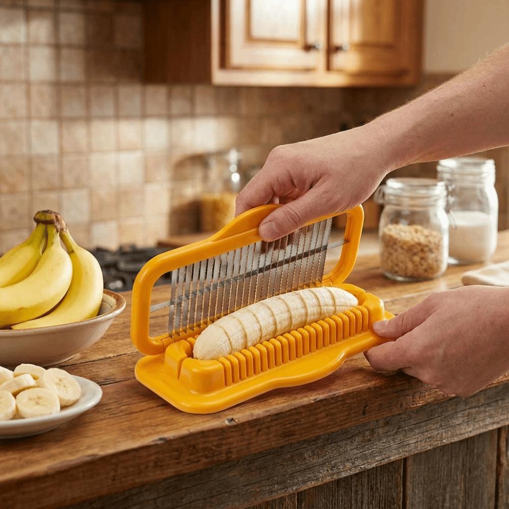 Efficient Banana Slicer Stainless Steel Hot Dog Slicer Practical Sausage Helper Food Preparation