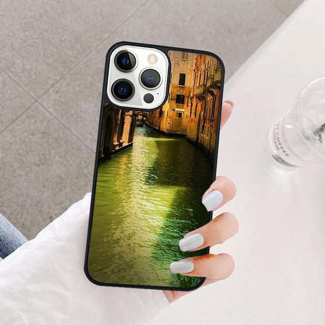 Water City Venice Italy Sunset Phone Case Cover For iPhone 17 Air 15 16 14 13 12 Pro Max 11 Pro Max Plus Coque