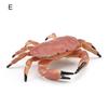 Simulation Animal Model Vivid Intelligence Development Solid Aquarium Miniature Crab Cognition Education Toy for Home