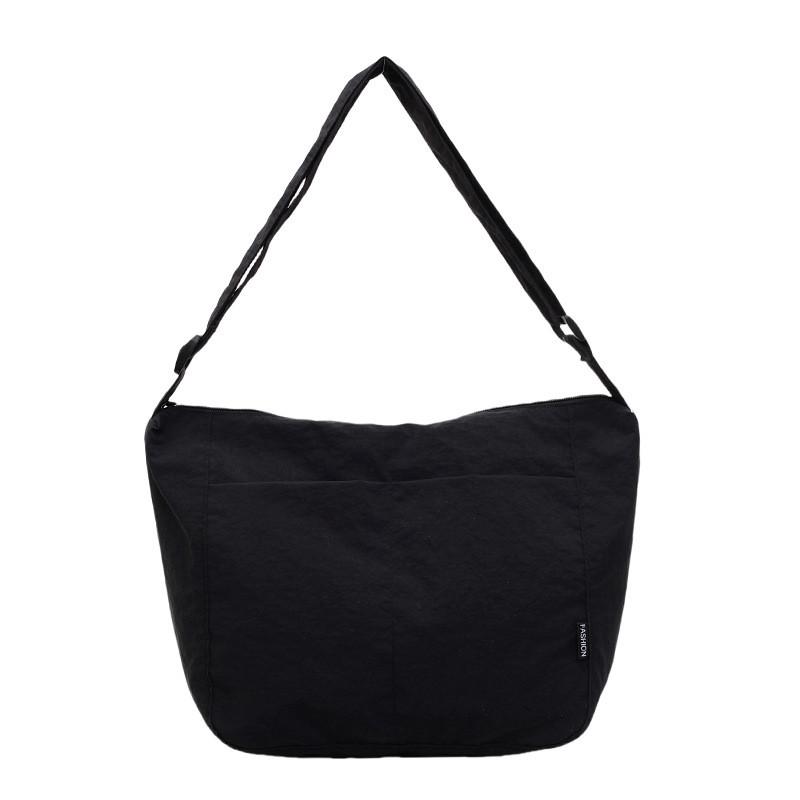 Classic Nylon Retro Shoulder Bag With Ample Storage For Casual Daily Use