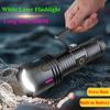Powerful Super Long Range LED Flashlight Type-C Charging Strong Light 3 Modes Zoom Tactical Handlamp Outdoor Camping Lantern
