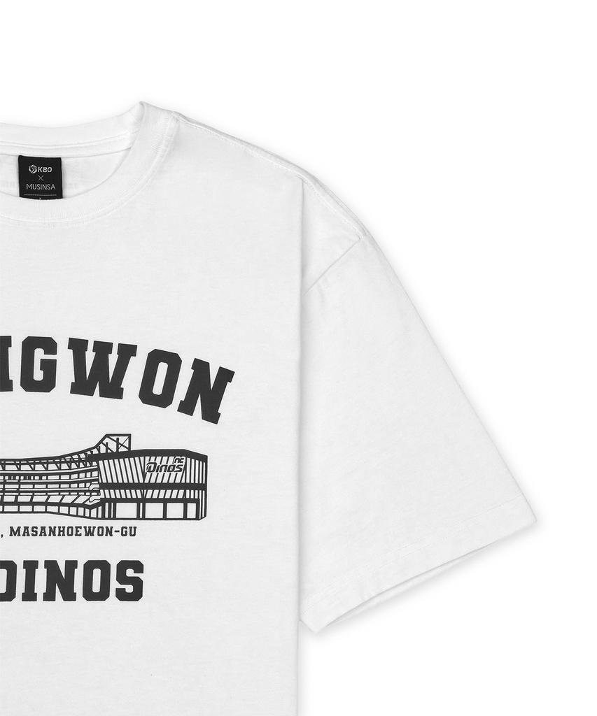 Hangugyaguwiwonhoe Mss X Kbo Ballpark Short Sleeve T-Shirt White [Changwon Nc Dinos]
