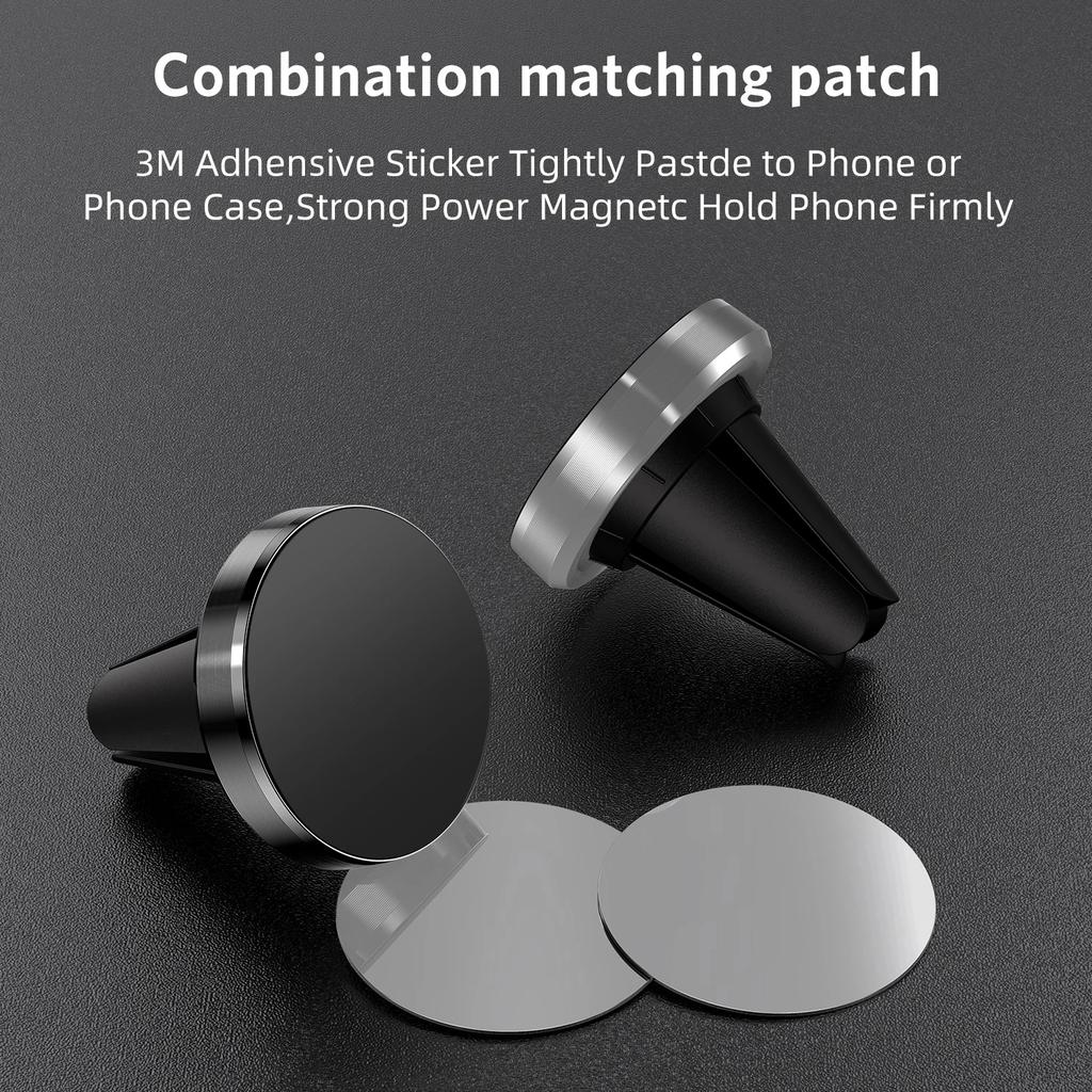 Car Air outlet Magnetic Phone Holder in Car Stand Magnet Cellphone Bracket Car Magnetic Round Holder For iPhone Samsung Huawei