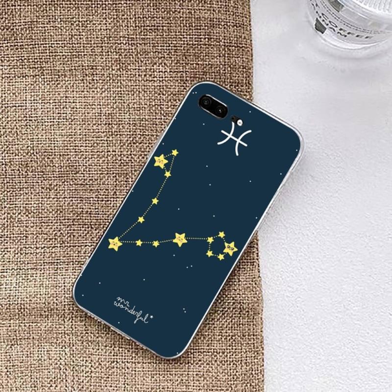 

Чехол для телефона Twelve Constellations для Huawei P50 P40 P30 Pro Mate 40 30 Pro Nova 8 8i Y7P Honor Прозрачный чехол для телефона Honor 9C