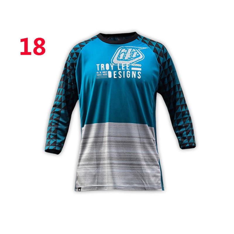 Mens Long Sleeve Cycling Jersey Breathable Mountain Bike Trail Riding Shirt Sportswear