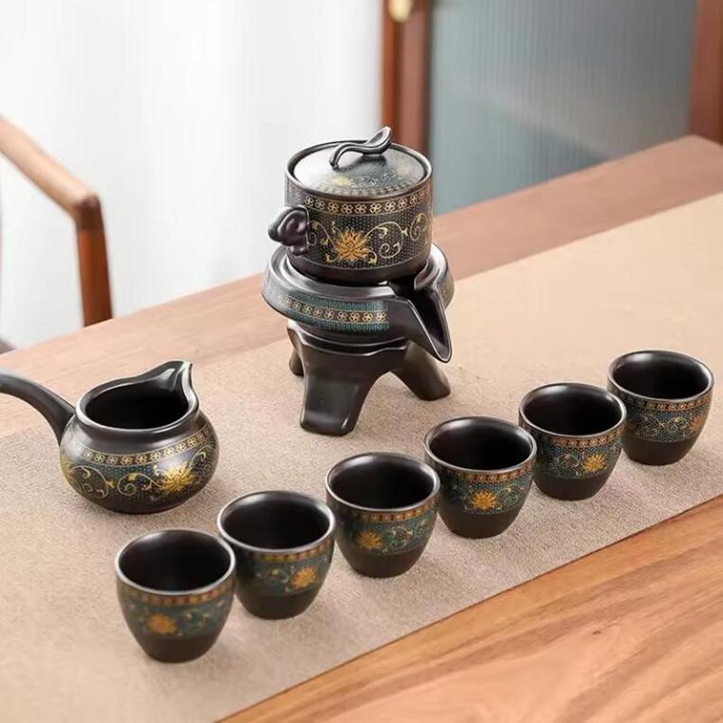 Stone Grinding Automatic Kung Fu Tea Set Household Simple Pot Cup Ceramics