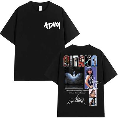 Aitana Cuarto Azul Album T Shirt for Men Women Hiphop Streetwear Oversized Tops 100 Cotton TShirt AN9