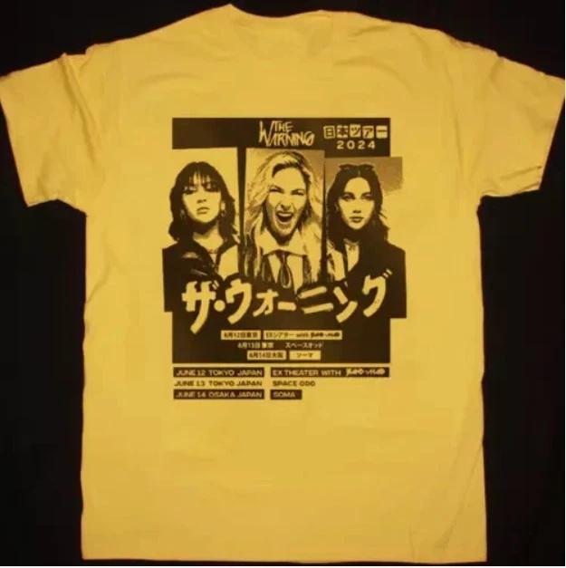 The Warning Band Tour Japan Tour 2024 Unisex Cotton Gold T-shirt All Sizes S