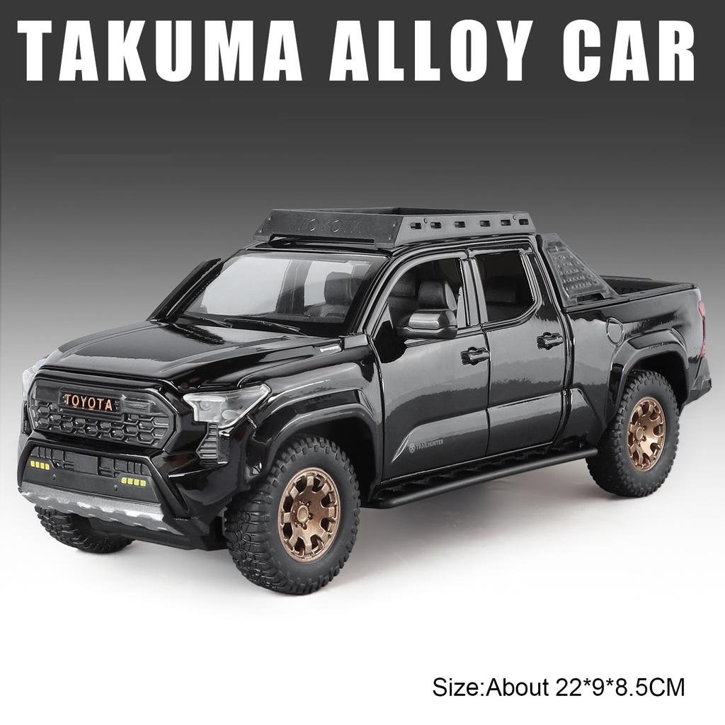 1:24 Tacoma Land Cruiser LC80 Model Car Toy Alloy Diecast Doors Opened Shock Absorption Off-road Vehicles Models Boys Gifts