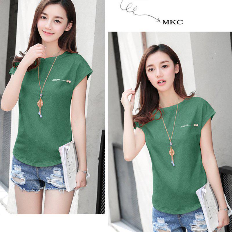 Buy INWPLLR Summer T-shirt Women Tops Tees Female Batwing Sleeve