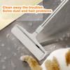 4pcs/set (3 Rolls of Paper+1 Mop Long Handled Hair Remover, Retractable Hair Brush for Clothing, Household Floor Cleaning Tool for Cat Hair,