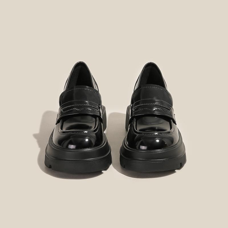 White Female Shallow Mouth with Skirt Fairy Small Leather Shoes Student Single Shoes Female